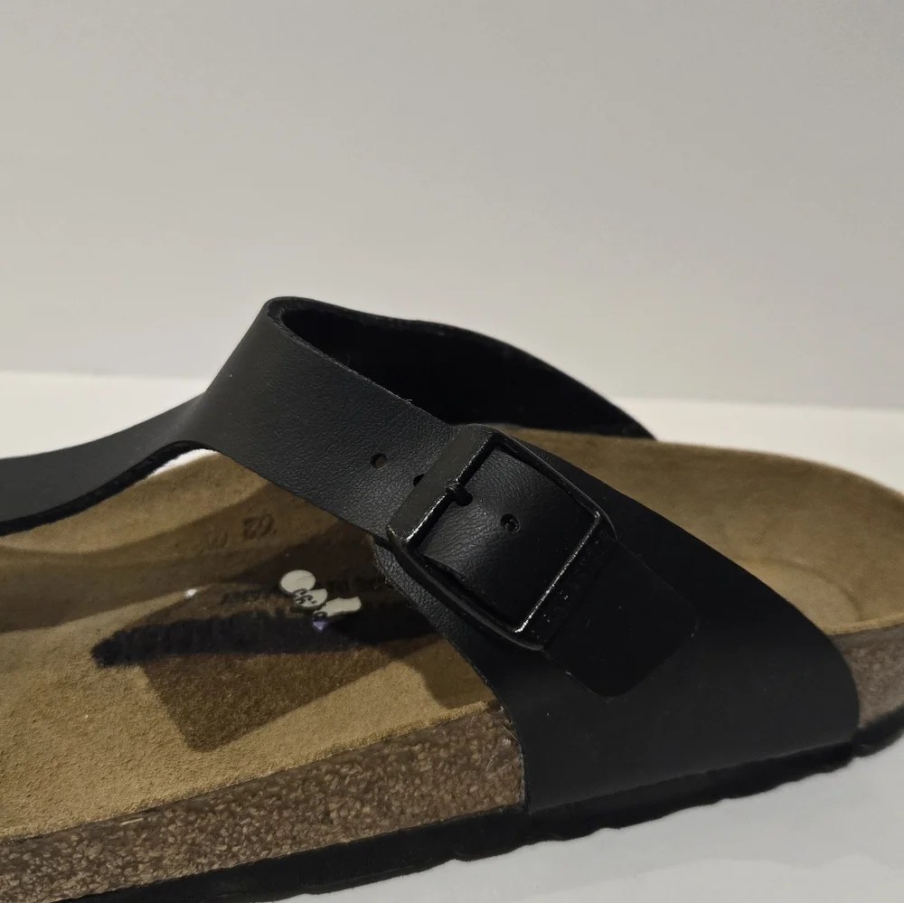 Birkenstock Gizeh Men's Black Buckle Sandals 9 - Picture 11 of 15